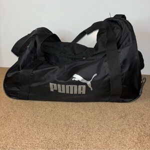 PUMA Black Duffle Travel Bag UNISEX